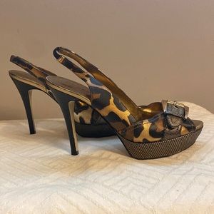 Leopard Platform Heels